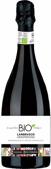 Игристое вино   Chiarli 1860 Fondo Belverde Lambrusco Grasparossa Bio   750м