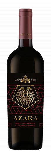 Вино  Азов Вайн  AZARA  Азара  красное сухое 750 мл