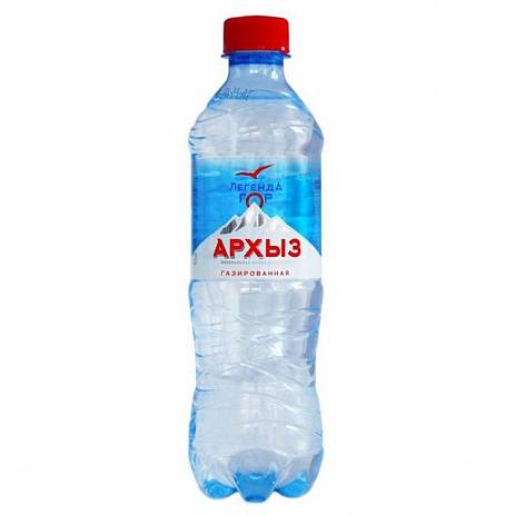 Вода газированная Легенда гор Архыз пластик 500 мл