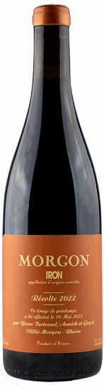 Вино  Yann Bertrand Morgon  Iron  Beaujolais  2022 750 мл  12.5 %