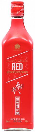 Виски Johnnie Walker   Red Label Limited Edition  design 200 Years Keep Walking  700 