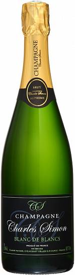 Шампанское  Charles Simon Blanc de Blancs Brut AOC  2019 750 мл 