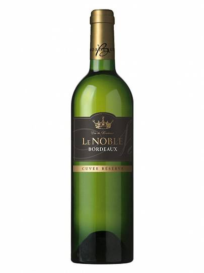 Вино Le Noble Bordeaux AOC Ле Нобль Бордо  белое сухое750 мл