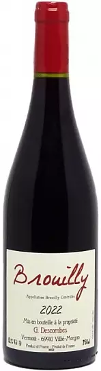 Вино  Georges Descombes Brouilly   2022  750 ml