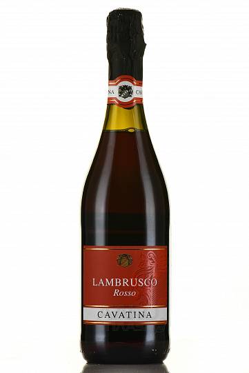 Игристое вино  Cavatina Lambrusco  Rosso dell'Emilia IGT  750 мл