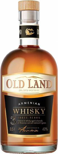 Виски   Old Land 3  Years Old   3year  500 мл