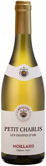 Вино Moillard,  Petit Chablis "Les Grappes d'Or" AOC  2022 750 мл  12 %